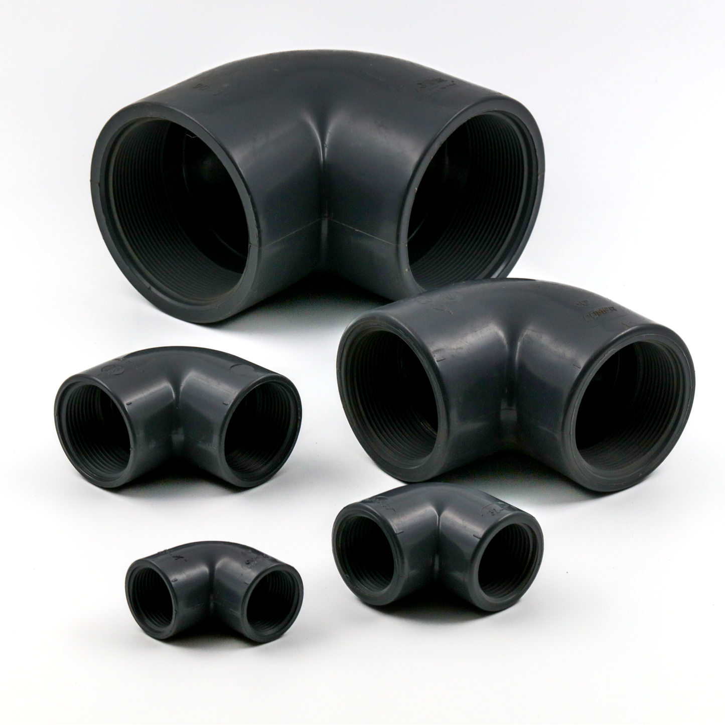 SABS | PVC 90 deg Solvent x Thread Elbow