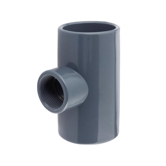 SABS | PVC 90 Deg Solvent Tee with Threaded tip